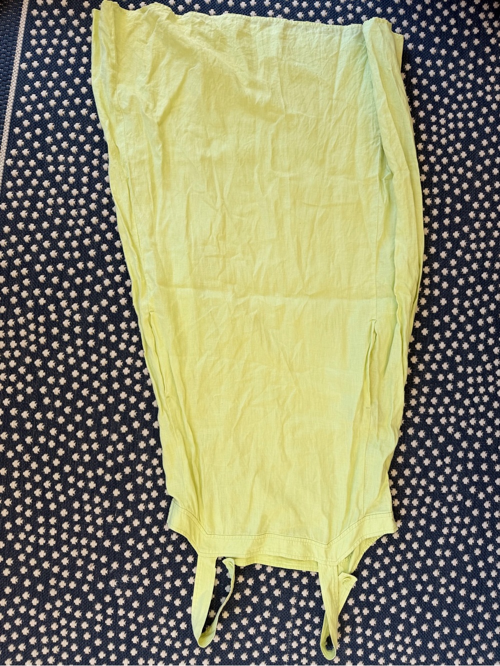 Women’s Light Green Midi linen dress